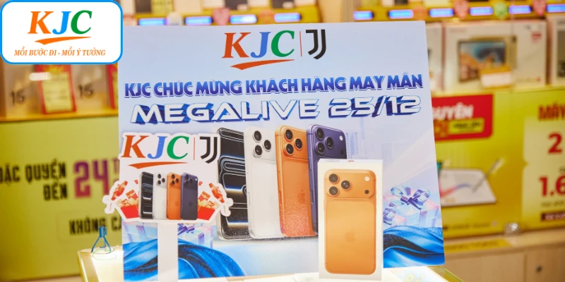 KJC Tặng iPhone - Cơ Hội Nhận iPhone 17 Pro Max Cực Hời